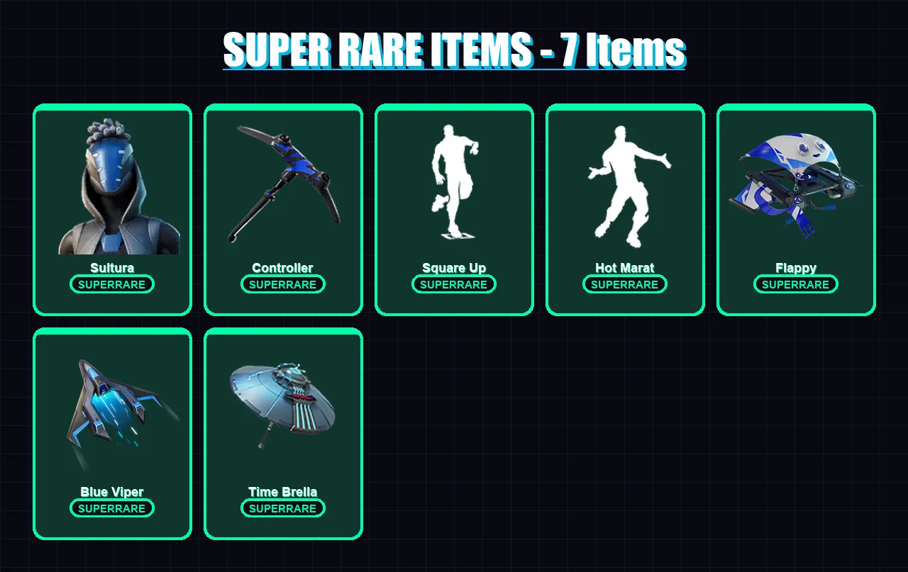 [PC/XBOX] | Sultura | Catalyst | The Foundation | Sentinel | Ruin | 50 skin | 82 pickaxe | 75 emote | 85 glider | Lv1433