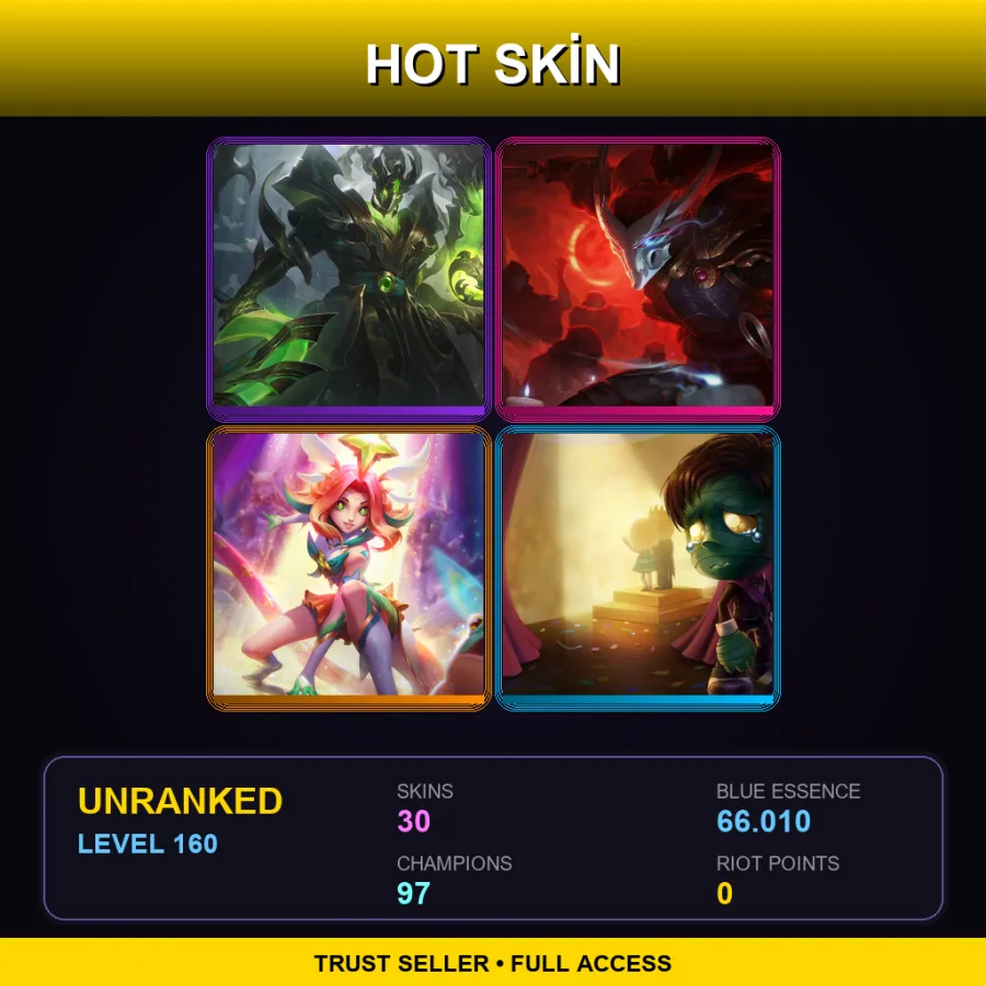 ME | Lv160 | Unranked | 30 Skin | 97 Champ — El Tigre Braum