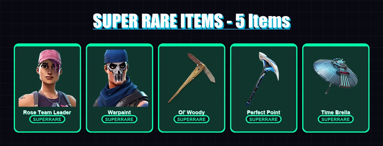 [PS4/PS5/XBOX/PC] | Rose Team Leader | Warpaint | Spectra Knight | Era | Paradigm (Reality-659) | 34 skin | 54 pickaxe | 41 emote | 48 glider | Lv59