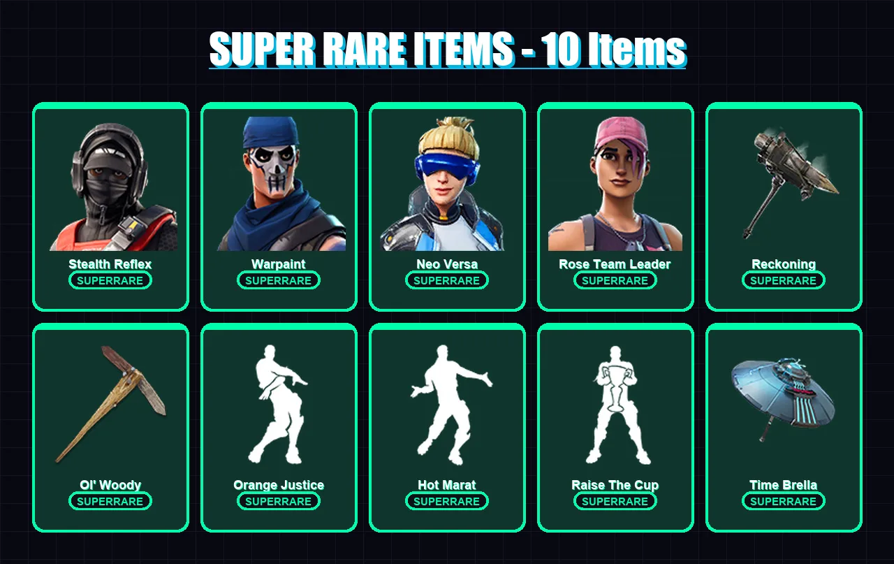[PC/XBOX/PSN] | Stealth Reflex | Warpaint | Neo Versa | Rose Team Leader | Fade | 208 skin | 205 pickaxe | 161 emote | 163 glider | Lv2241 — Game account