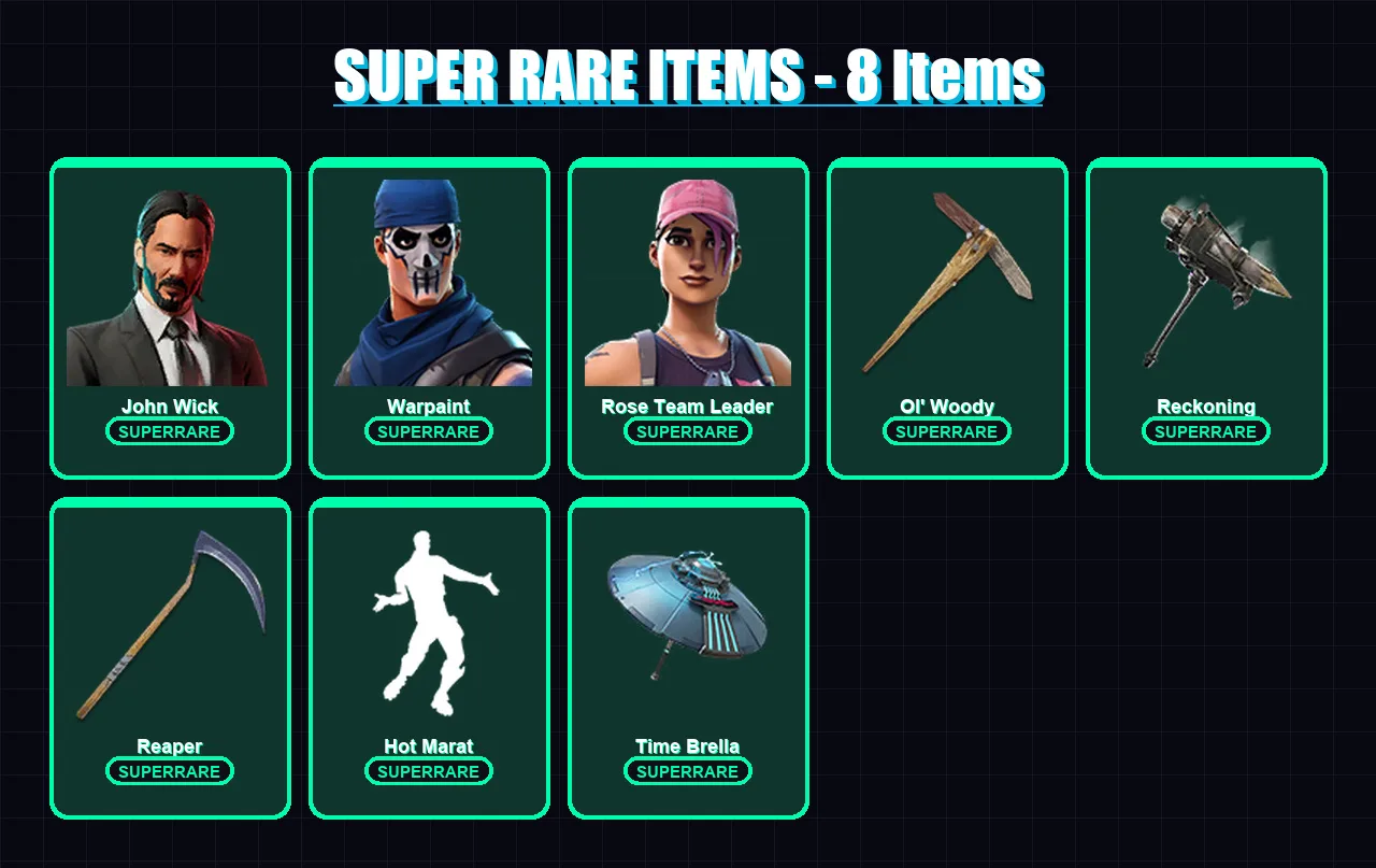 [PS4/PS5/PC] | John Wick | Warpaint | Rose Team Leader | 287 skin | Lv3907