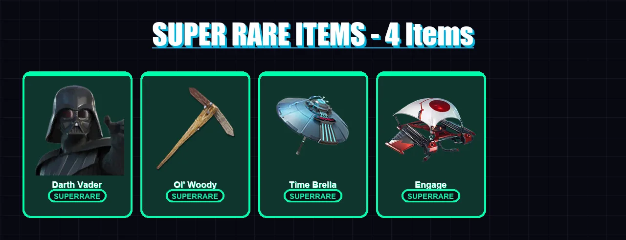 [PC] | Darth Vader | Snap | Renzo the Destroyer | Backlash | Peter Griffin | 162 skin | 207 pickaxe | 124 emote | 128 glider | Lv2360