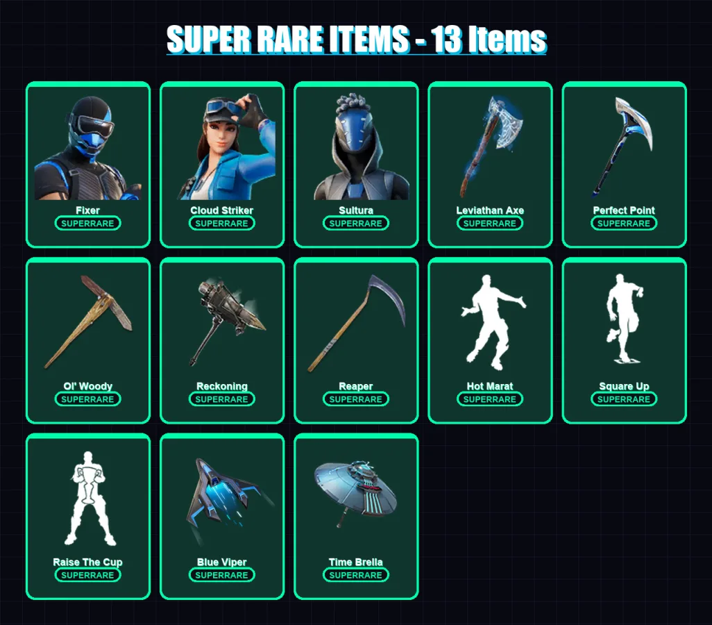 [PC/XBOX/PSN] | Fixer | Cloud Striker | Sultura | Fallen Love Ranger | Frozen Red Knight | 211 skin | 202 pickaxe | 183 emote | 142 glider | Lv2714 — Fortnite account