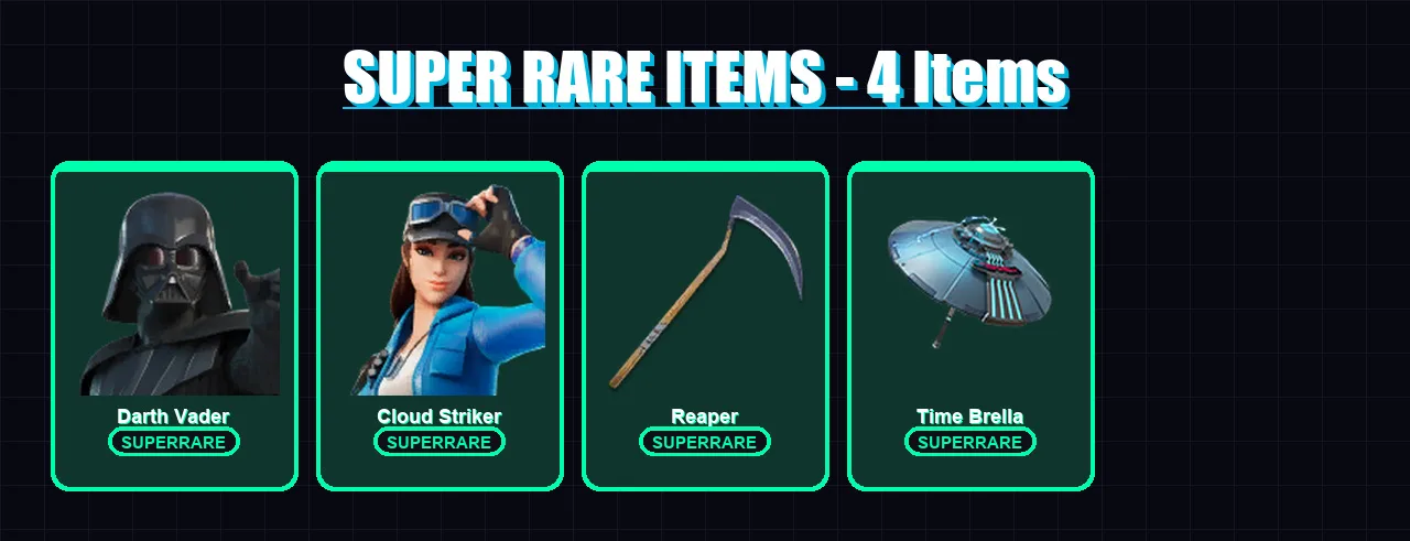 [PC/PSN] | Darth Vader | Cloud Striker | Mandalorian | Snap | Menace | 132 skin | 198 pickaxe | 133 emote | 164 glider | Lv3017