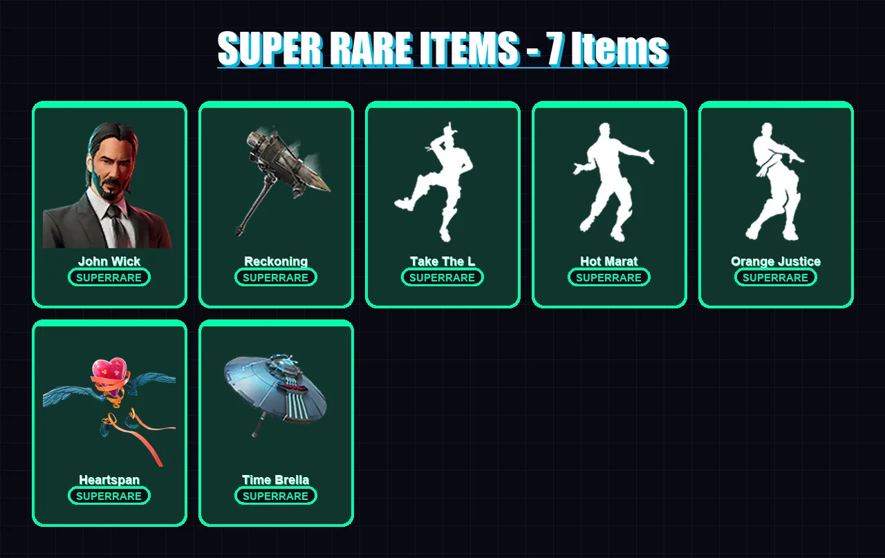 [PC/PSN] | John Wick | Rox | Hybrid | The Ice King | Drift | 71 skin | 66 pickaxe | 69 emote | 61 glider | Lv701