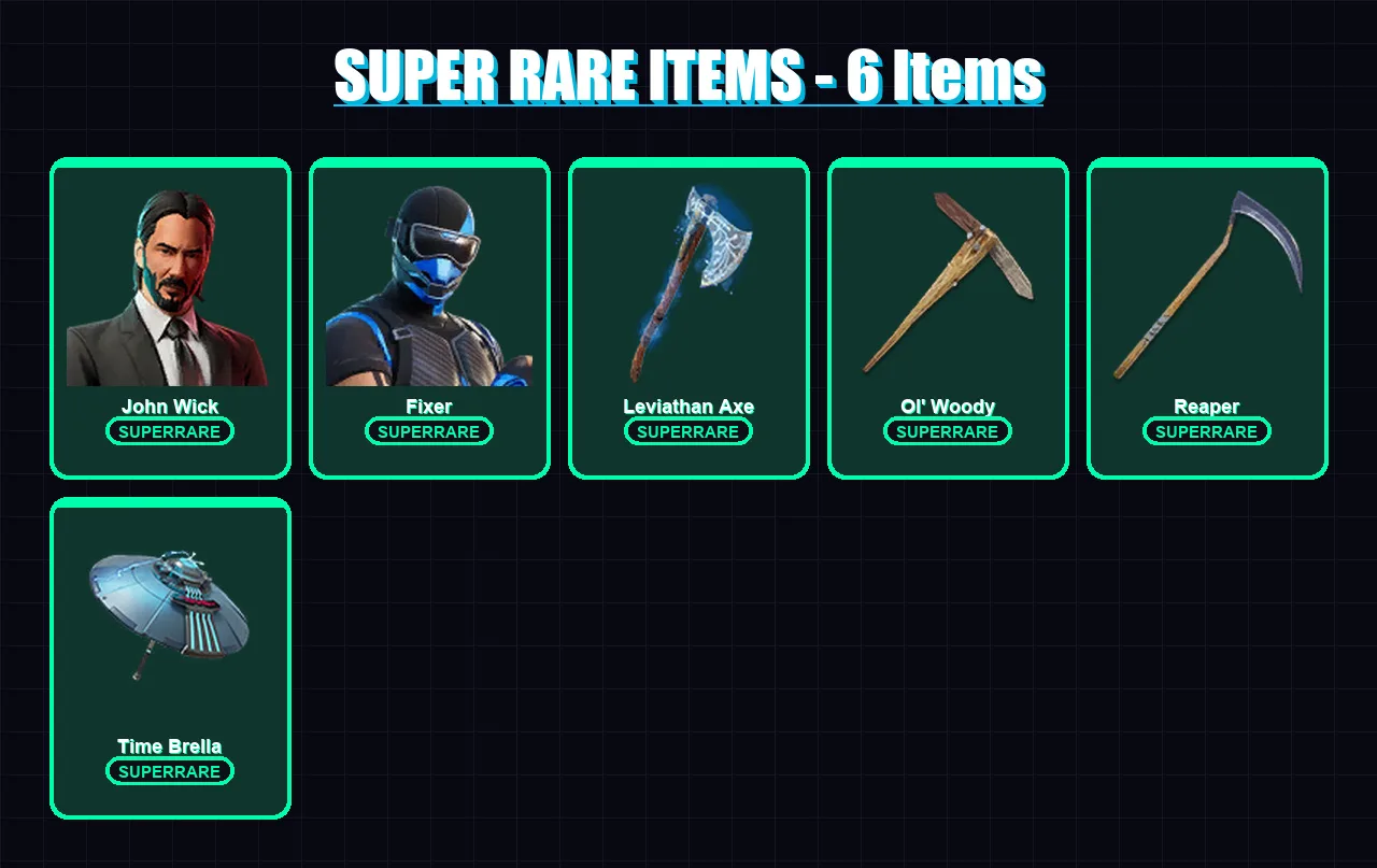 [PC/XBOX] | John Wick | Fixer | Spider Knight | Inferno | Gear Specialist Maya | 227 skin | 272 pickaxe | 207 emote | 213 glider | Lv3613