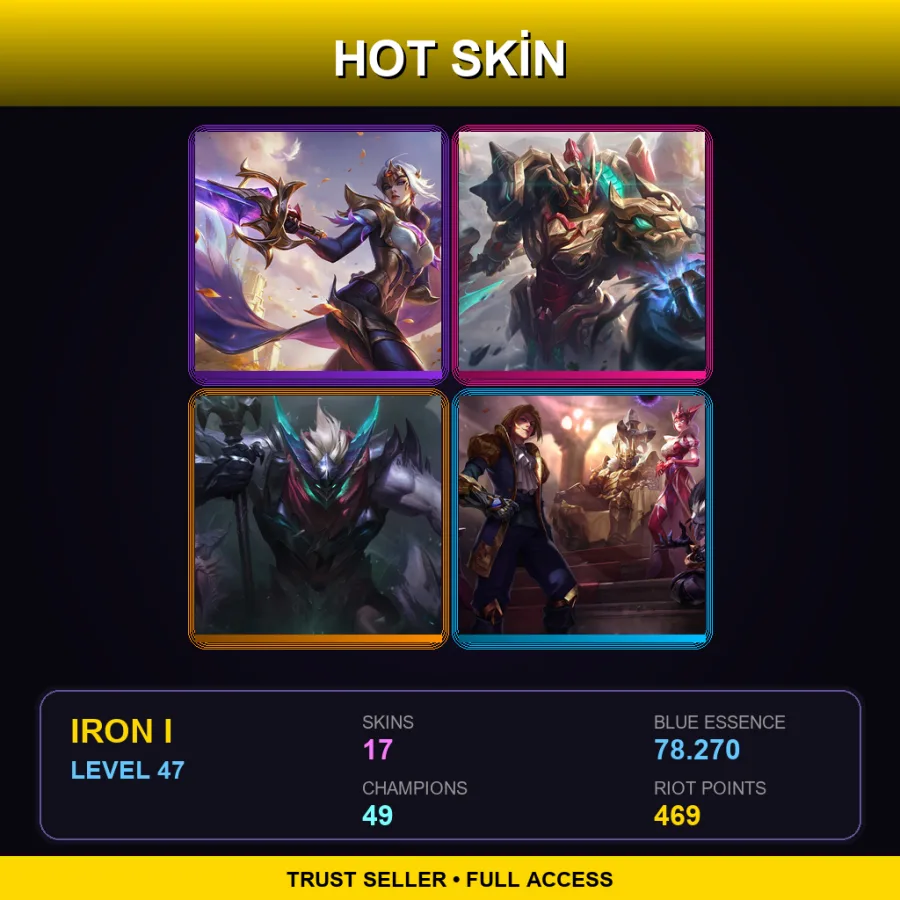 BR | Lv47 | Iron I | 17 Skin | 49 Champ