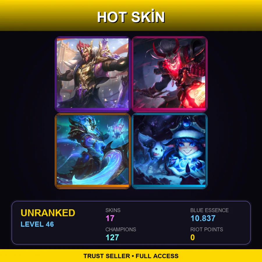 VN | Lv46 | Unranked | 17 Skin | 127 Champ — Ig Fiora