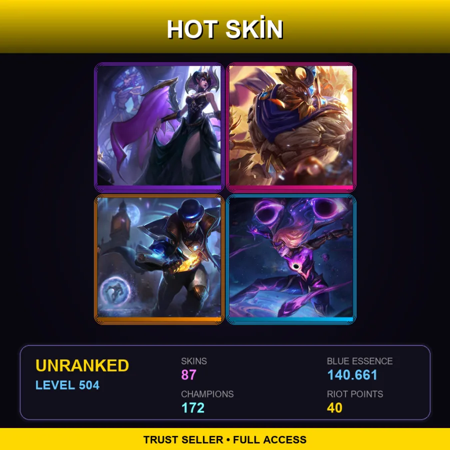 EUNE | Lv504 | Unranked | 87 Skin | 172 Champ — Psyops Pyke