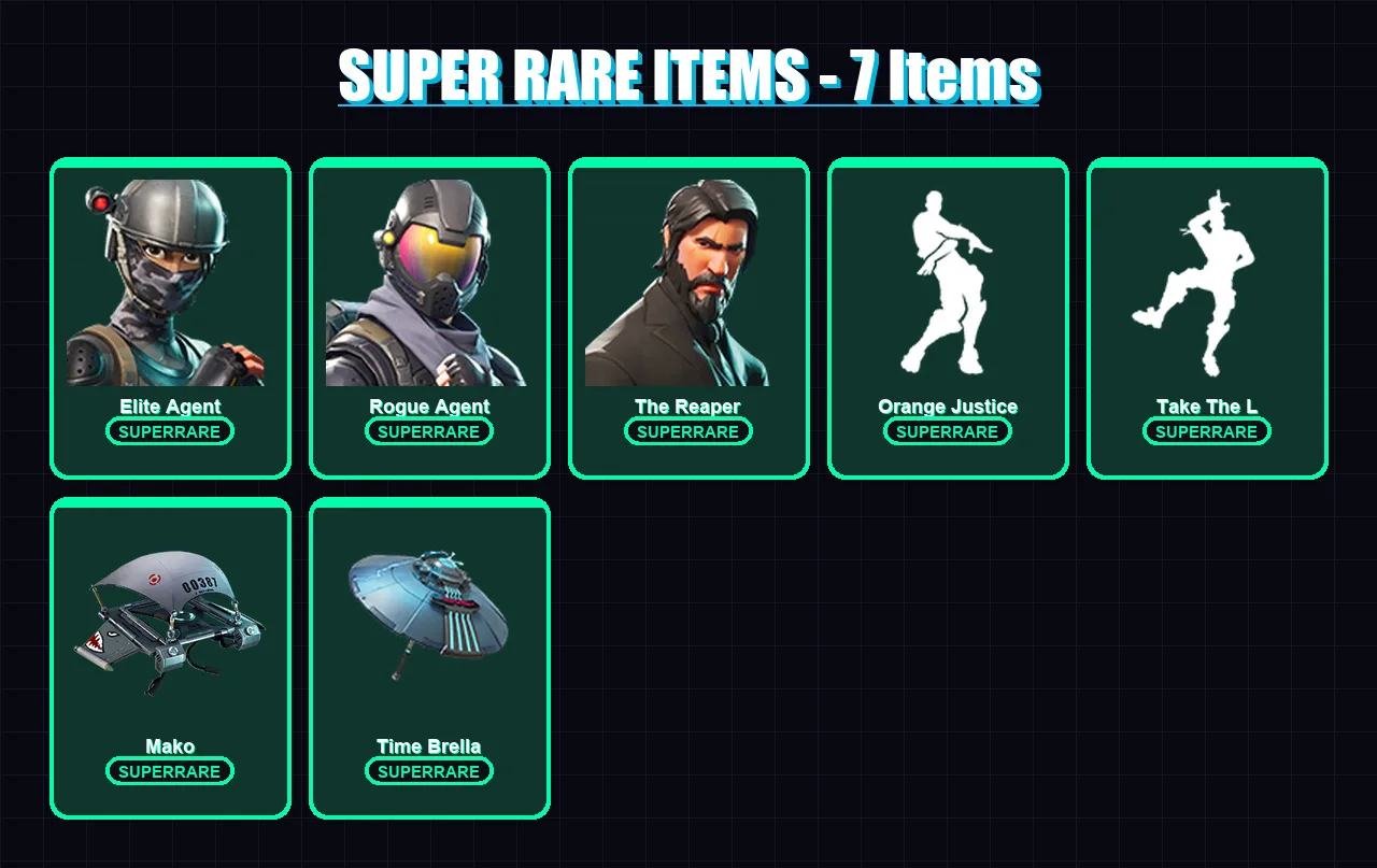 [PC/PSN] | Elite Agent | Rogue Agent | The Reaper | The Visitor | Frozen Red Knight | 44 skin | 39 pickaxe | 42 emote | 54 glider | Lv814 — Fortnite account