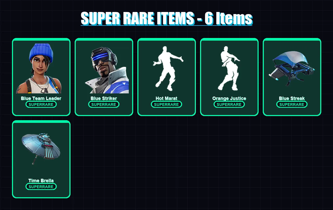 [PS4/PS5/XBOX/PC] | Blue Team Leader | Blue Striker | The Ice King | Hybrid | Fusion | 93 skin | 136 pickaxe | 114 emote | 124 glider | Lv1985