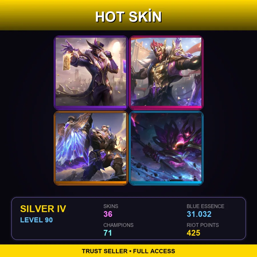 EUNE | Victorious Twisted Fate | Victorious Draven | Victorious Braum | Dark Star Mordekaiser | 36 Skin | 71 Champ | Silver IV | Lv90