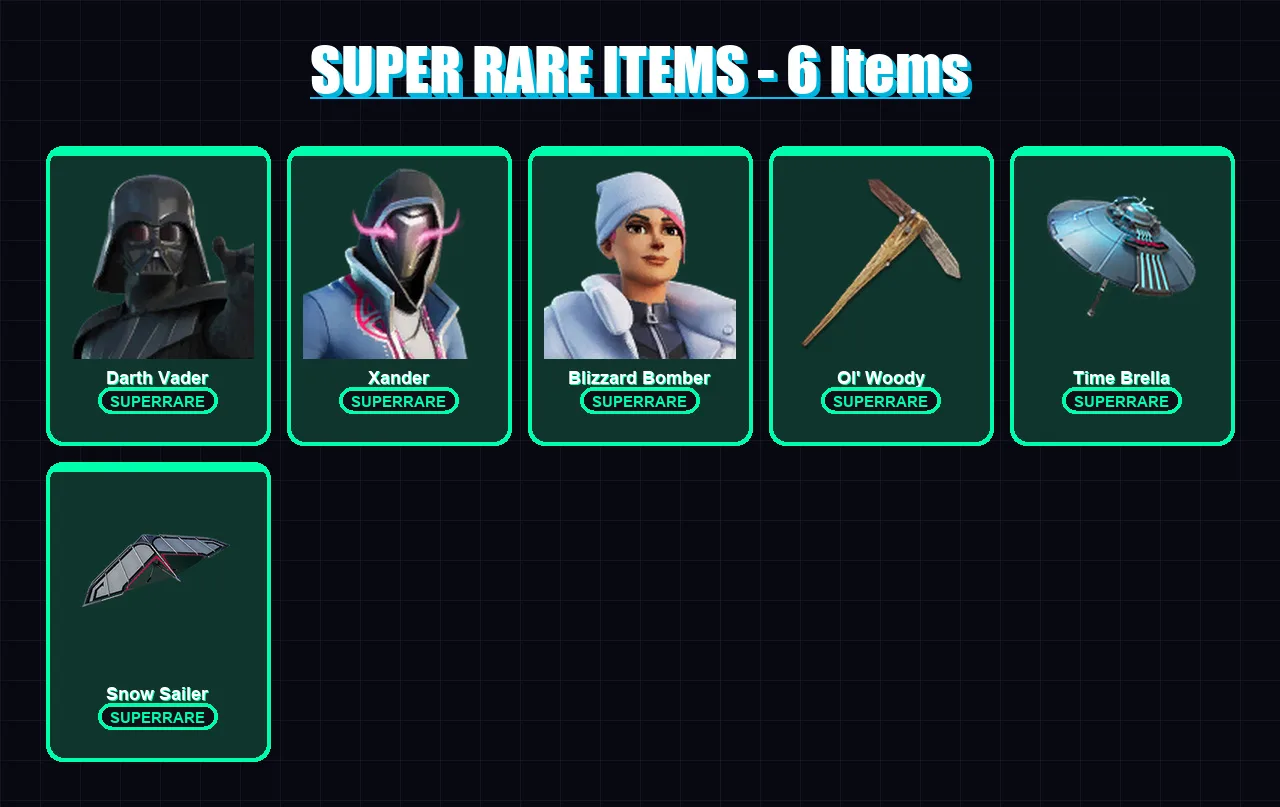 [PS4/PS5/XBOX/PC] | Darth Vader | Xander | Blizzard Bomber | The Foundation | Omegarok | 102 skin | 112 pickaxe | 64 emote | 71 glider | Lv843