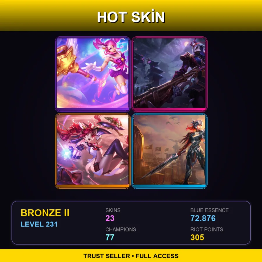 LAS | Lv231 | Bronze II | 23 Skin | 77 Champ