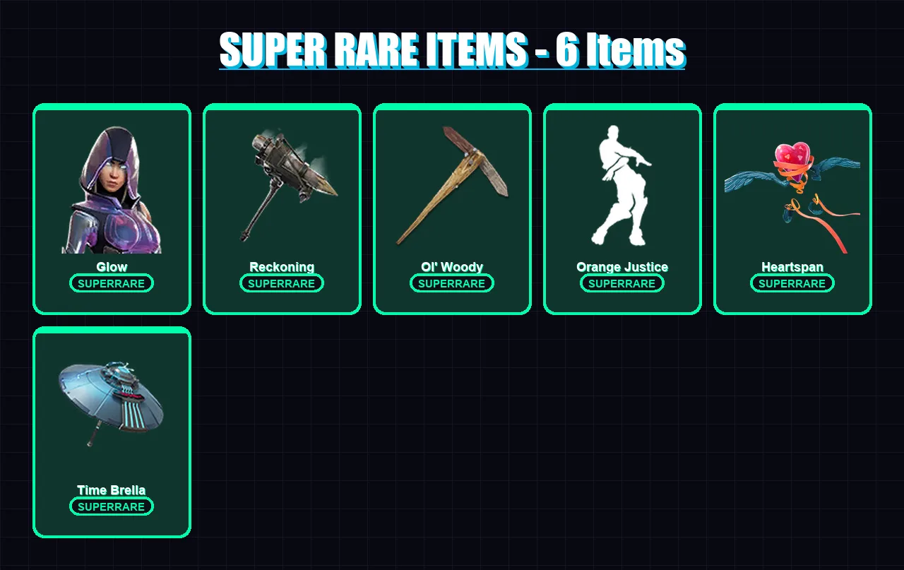 [PC] | Glow | Lynx | Omegarok | Rox | Luxe | 77 skin | 97 pickaxe | 108 emote | 100 glider | Lv1202