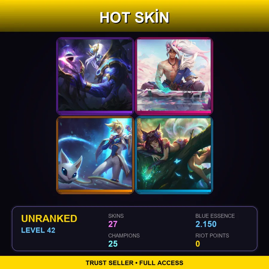 SG | Lv42 | Unranked | 27 Skin | 25 Champ — Cosmic Devourer Vladimir