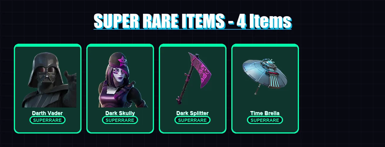 [PC/PSN] | Darth Vader | Dark Skully | Joey | Twyn | The Ageless | 97 skin | 128 pickaxe | 99 emote | 117 glider | Lv1568
