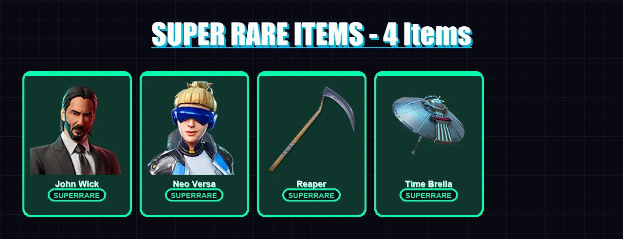 [PC/XBOX] | John Wick | Neo Versa | Eternal Knight | The Imagined | The Scientist | 141 skin | 178 pickaxe | 122 emote | 137 glider | Lv2500