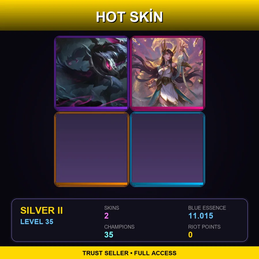 BR | Lv35 | Silver II | 2 Skin | 35 Champ