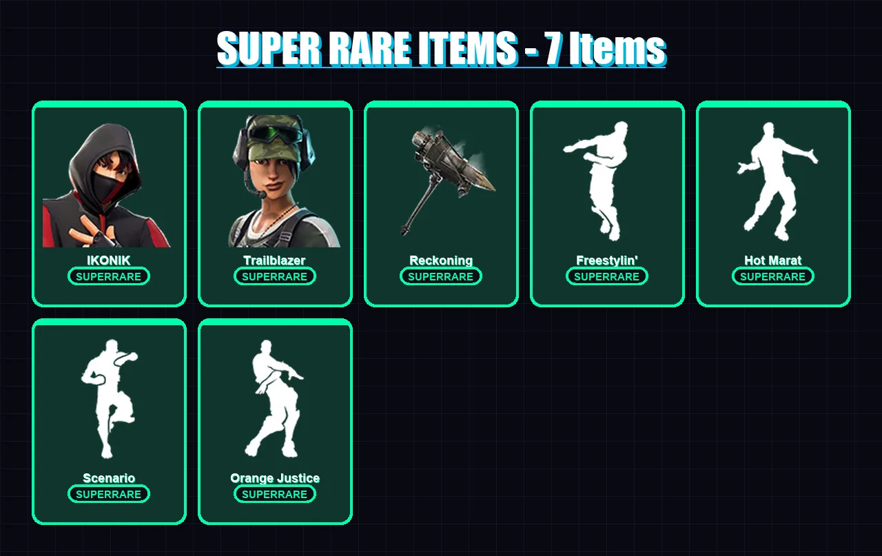 [PC/XBOX/PSN] | IKONIK | Trailblazer | Hybrid | Luxe | The Foundation | 46 skin | 63 pickaxe | 78 emote | 70 glider | Lv1175