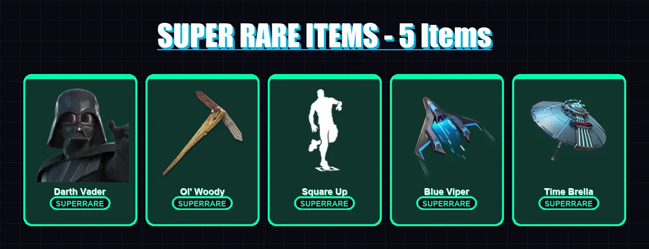 [PS4/PS5/PC] | Darth Vader | The Origin | Valeria | The Imagined | Mizuki | 125 skin | 196 pickaxe | 126 emote | 141 glider | Lv3091