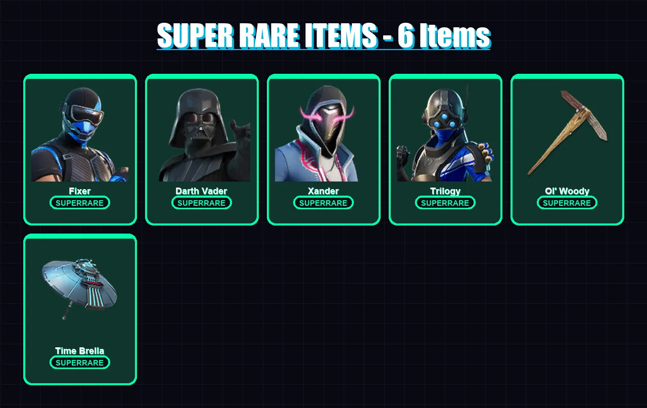 [PC/XBOX] | Fixer | Darth Vader | Xander | Trilogy | Alli | 112 skin | 139 pickaxe | 89 emote | 123 glider | Lv2504 — Fortnite account