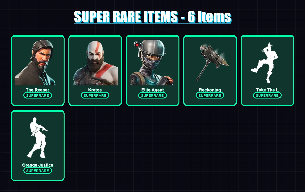 [PS4/PS5/XBOX/PC] | The Reaper | Kratos | Elite Agent | Sentinel | Catalyst | 40 skin | 39 pickaxe | 43 emote | 47 glider | Lv630 — Fortnite account