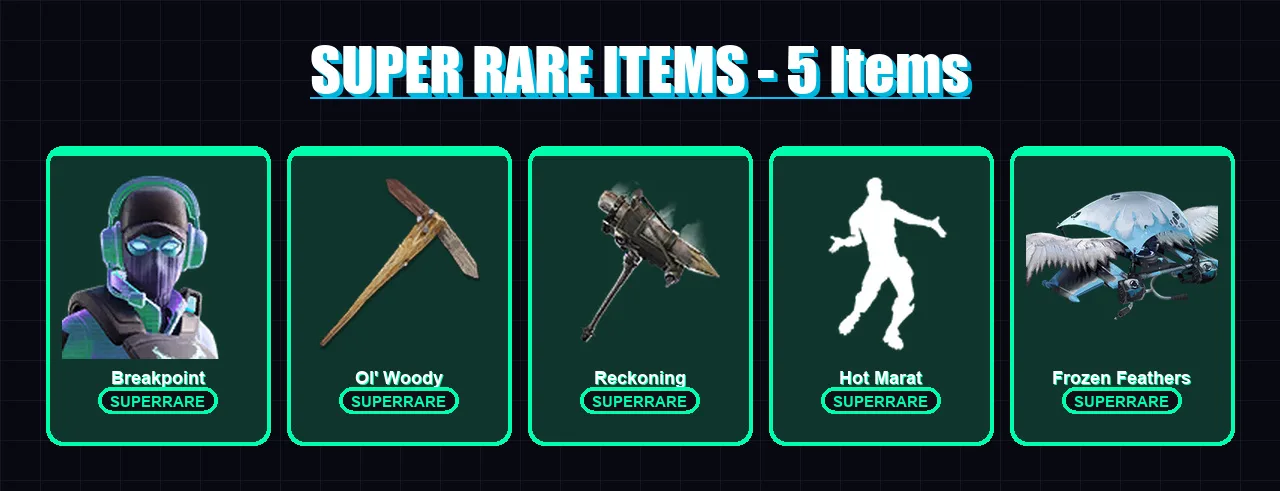 [PC/XBOX/PSN] | Breakpoint | Frostbite | Molten Valkyrie | Lynx | Fallen Love Ranger | 102 skin | 79 pickaxe | 74 emote | 78 glider | Lv823