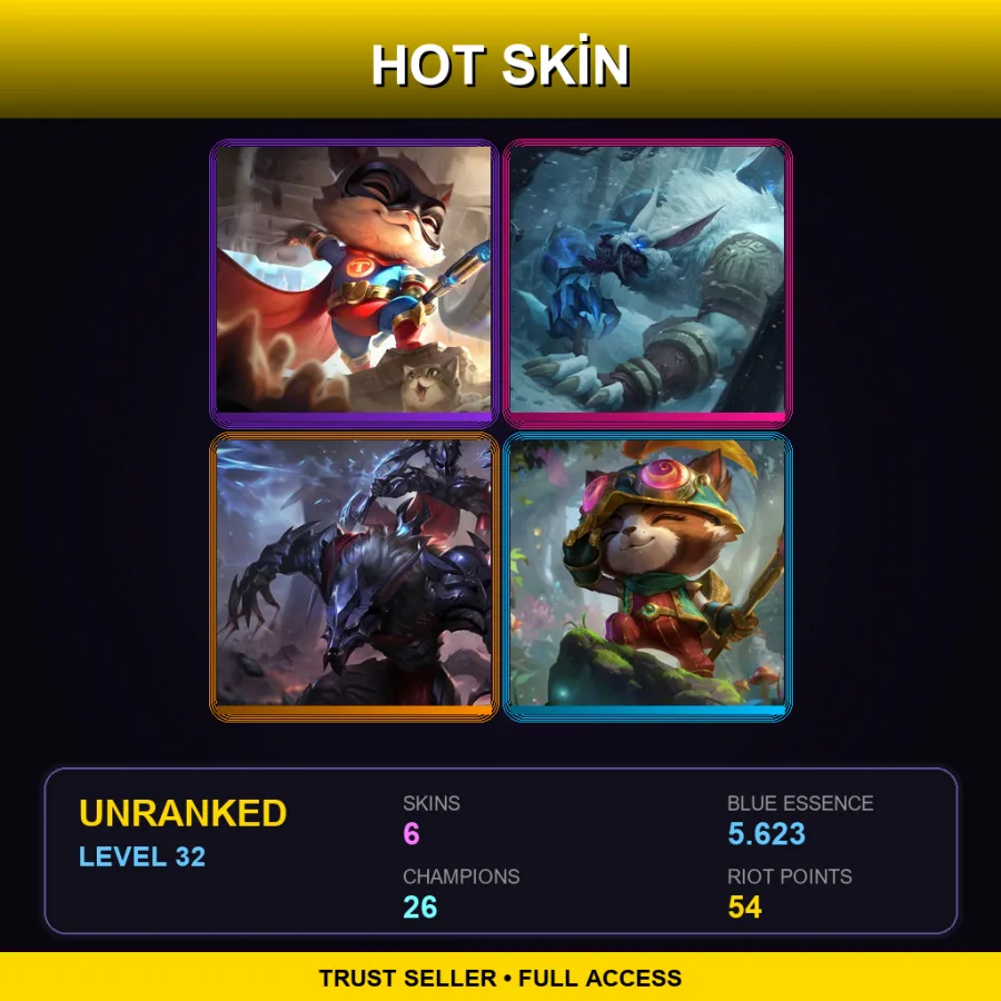 EUNE | Lv32 | Unranked | 6 Skin | 26 Champ — Happy Elf Teemo