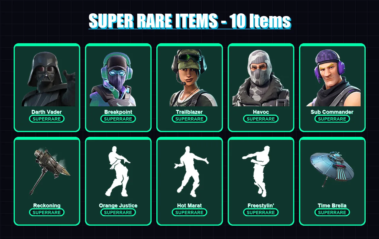 [PC/XBOX] | Darth Vader | Breakpoint | Trailblazer | Havoc | Sub Commander | 115 skin | 94 pickaxe | 85 emote | 99 glider | Lv923
