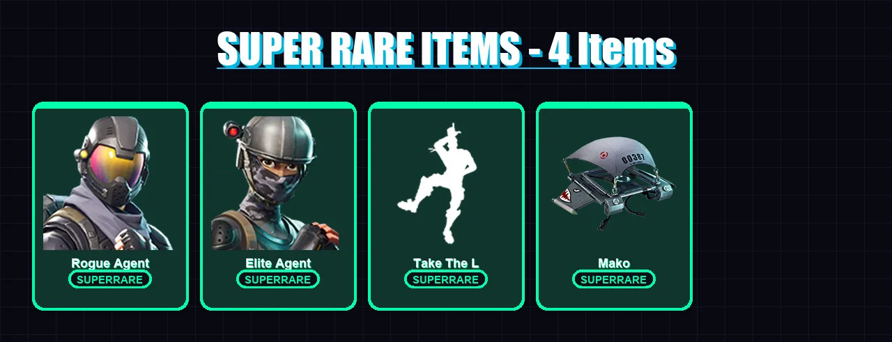 [PS4/PS5/XBOX/PC] | Rogue Agent | Elite Agent | Mandalorian | Alli | Raz | 34 skin | 32 pickaxe | 26 emote | 34 glider | Lv568 — Fortnite account