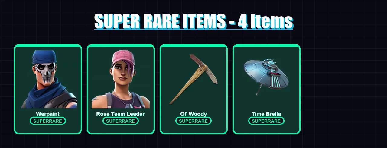 [PC/PSN] | Warpaint | Rose Team Leader | Gear Specialist Maya | Snap | Fade | 17 skin | 30 pickaxe | 24 emote | 31 glider | Lv345