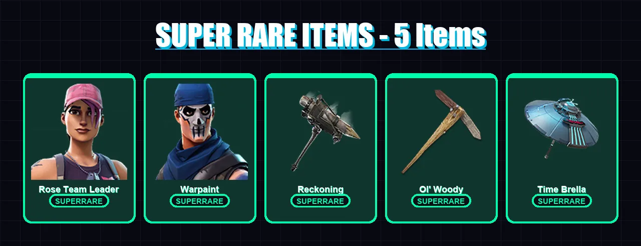 [PC/PSN] | Rose Team Leader | Warpaint | Joey | Malik | Spectra Knight | 124 skin | 144 pickaxe | 94 emote | 140 glider | Lv1878 — Game account