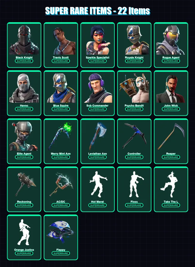 [PC/XBOX/PSN] | Black Knight | Travis Scott | Sparkle Specialist | 196 skin | Lv1916