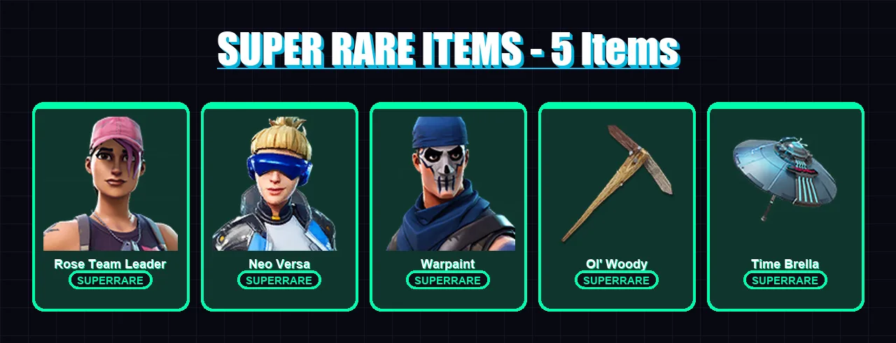 [PC/XBOX/PSN] | Rose Team Leader | Neo Versa | Warpaint | The Scientist | Eternal Knight | 101 skin | 105 pickaxe | 116 emote | 105 glider | Lv1482