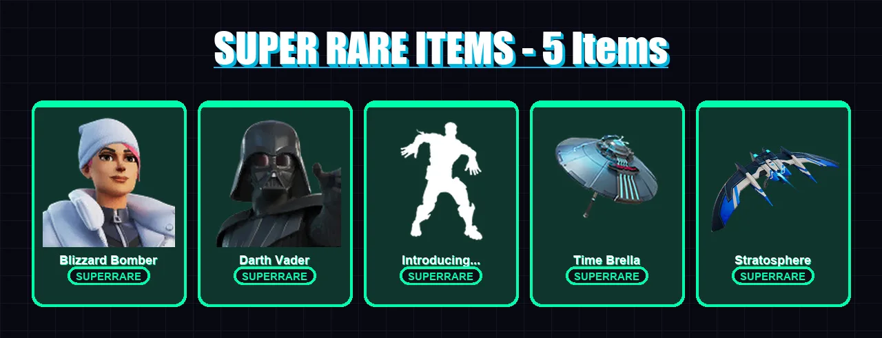 [PS4/PS5/XBOX/PC] | Blizzard Bomber | Darth Vader | Twyn | Hades | Malik | 100 skin | 124 pickaxe | 97 emote | 109 glider | Lv1610