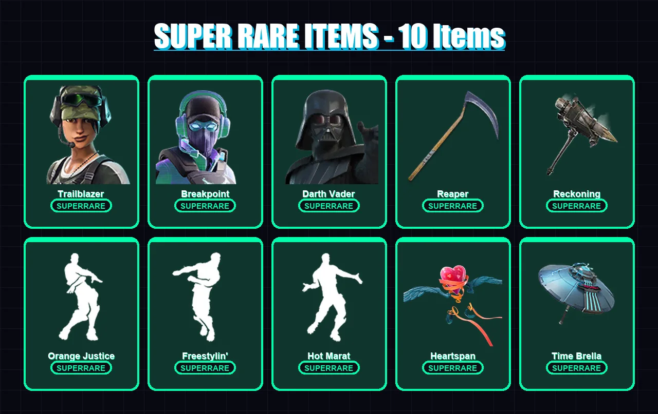 [PC/PSN] | Trailblazer | Breakpoint | Darth Vader | Ruin | Malik | 174 skin | 159 pickaxe | 130 emote | 148 glider | Lv2263