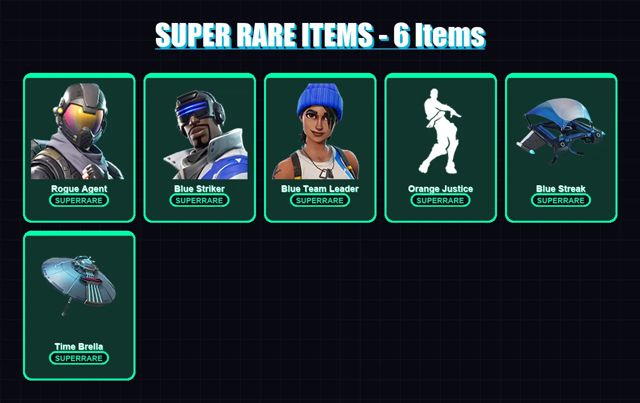 [PS4/PS5/XBOX/PC] | Rogue Agent | Blue Striker | Blue Team Leader | The Visitor | Carbide | 17 skin | 17 pickaxe | 19 emote | 22 glider | Lv434