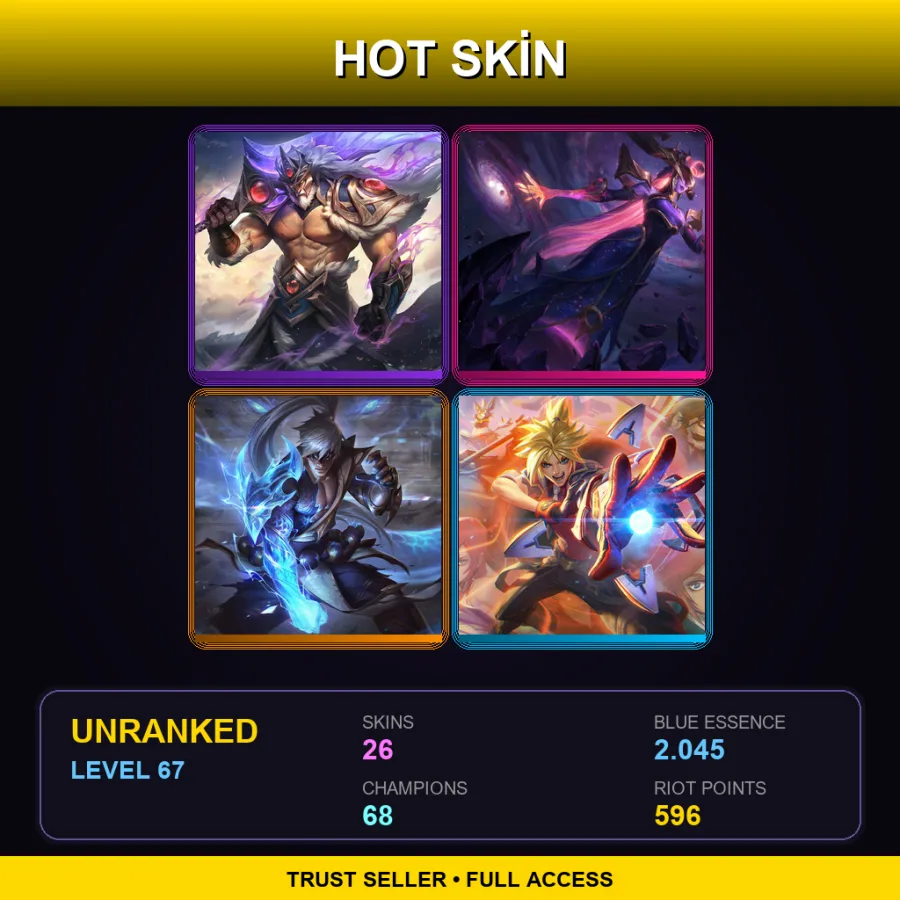 EUNE | Lv67 | Unranked | 26 Skin | 68 Champ — Battle Academia Katarina