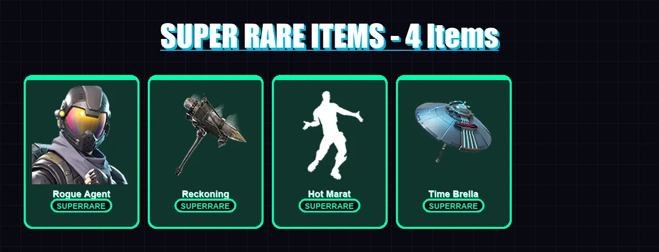 [PC/XBOX/PSN] | Rogue Agent | Zenith | A.I.M. | Calamity | Lynx | 16 skin | 23 pickaxe | 26 emote | 31 glider | Lv455