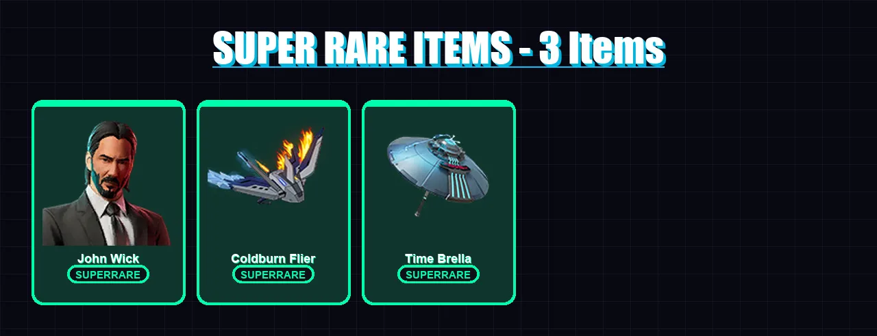 [PC/PSN] | John Wick | Omegarok | All Might | Spectra Knight | Valeria | 83 skin | 83 pickaxe | 43 emote | 38 glider | Lv337