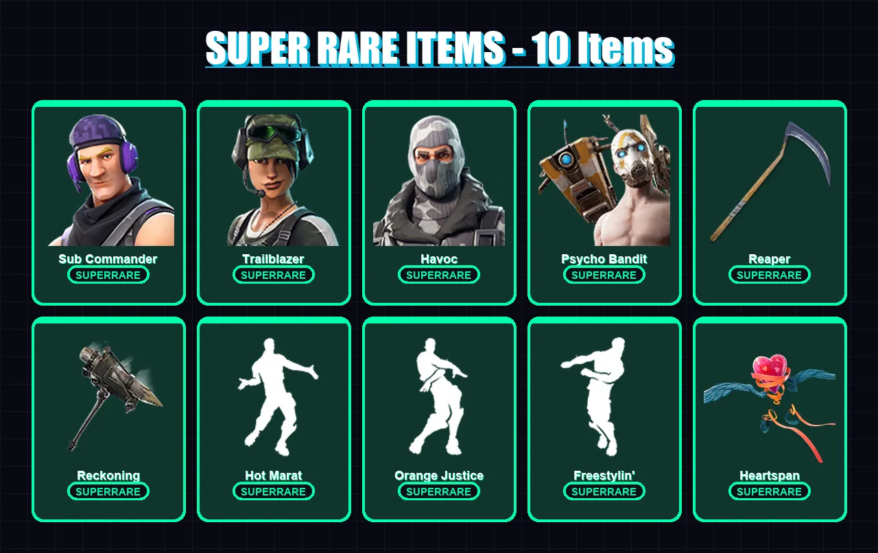 [PC/XBOX/PSN] | Sub Commander | Trailblazer | Havoc | Psycho Bandit | Drift | 42 skin | 21 pickaxe | 39 emote | 26 glider | Lv355
