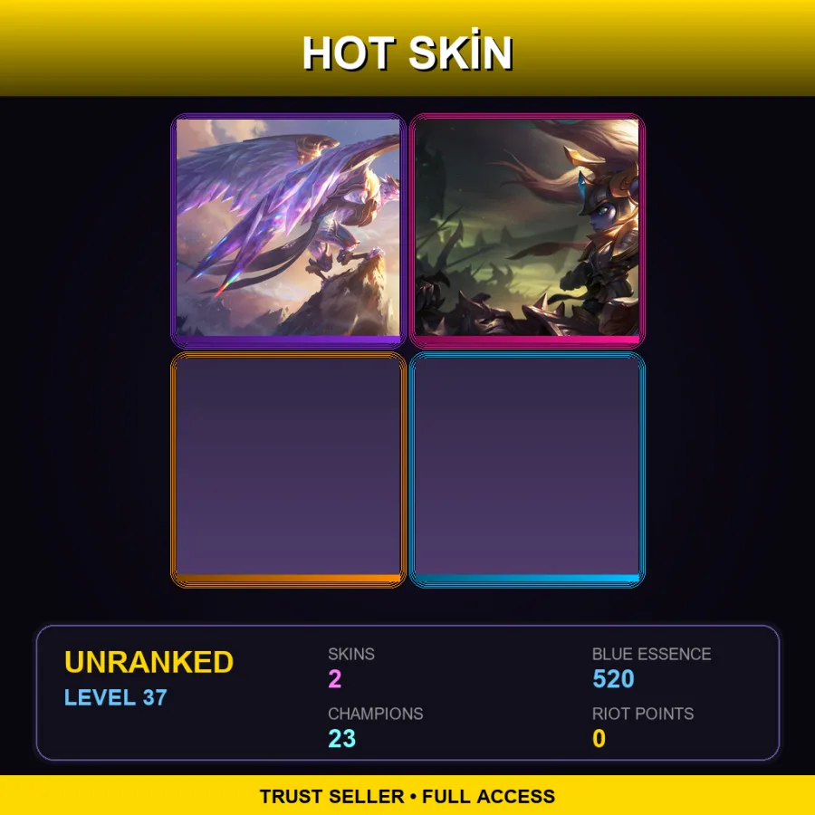 LAN | Lv37 | Unranked | 2 Skin | 23 Champ