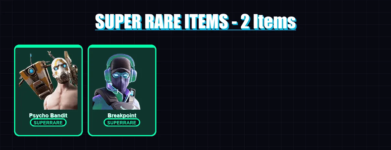 [PC/XBOX/PSN] | Psycho Bandit | Breakpoint | Zenith | Sentinel | Vendetta | 37 skin | 28 pickaxe | 36 emote | 38 glider | Lv413