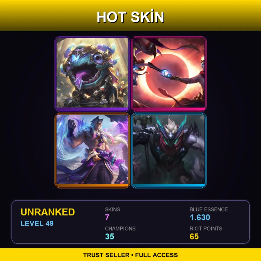 LAN | Lv49 | Unranked | 7 Skin | 35 Champ