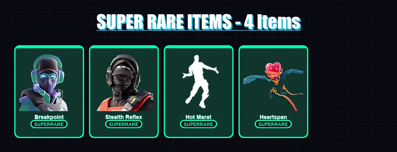 [PC/XBOX/PSN] | Breakpoint | Stealth Reflex | Sentinel | Blackheart | Rox | 55 skin | 54 pickaxe | 87 emote | 56 glider | Lv947
