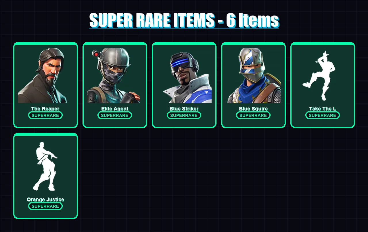 [PS4/PS5/XBOX/PC] | The Reaper | Elite Agent | Blue Striker | Blue Squire | Dark Voyager | 21 skin | 13 pickaxe | 17 emote | 14 glider | Lv236