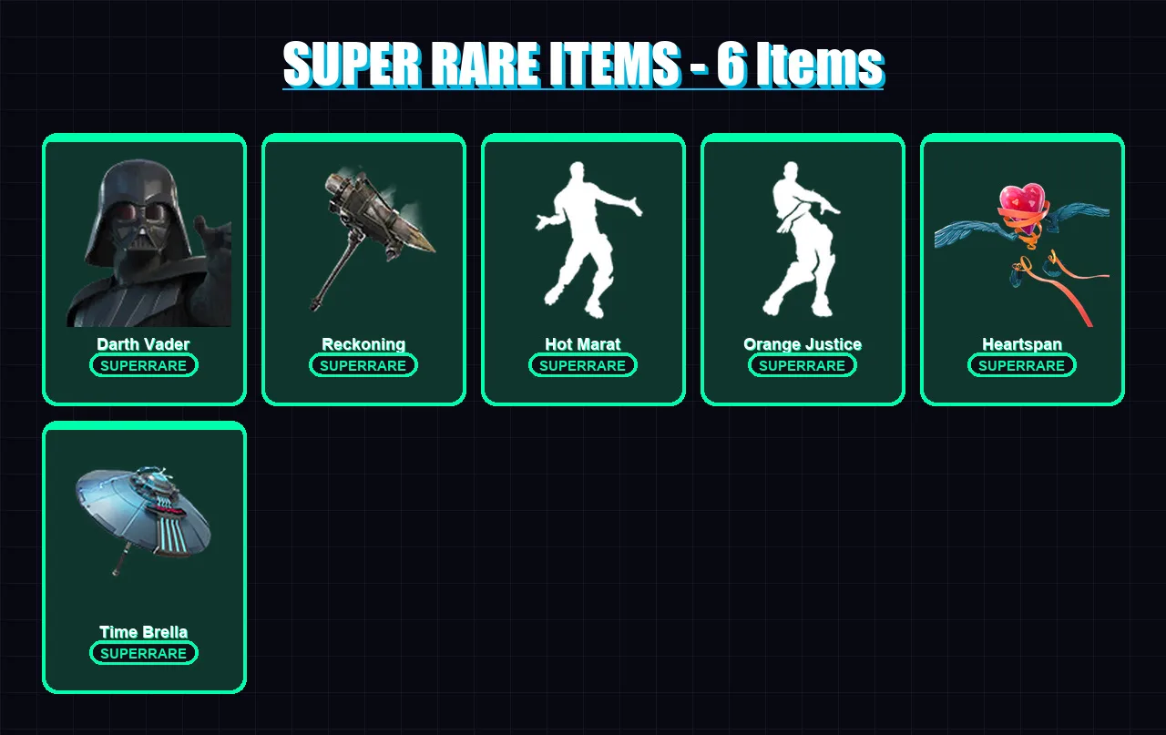 [PS4/PS5/XBOX/PC] | Darth Vader | Enforcer | Deadpool | Hybrid | Zeus | 245 skin | 283 pickaxe | 217 emote | 260 glider | Lv3586