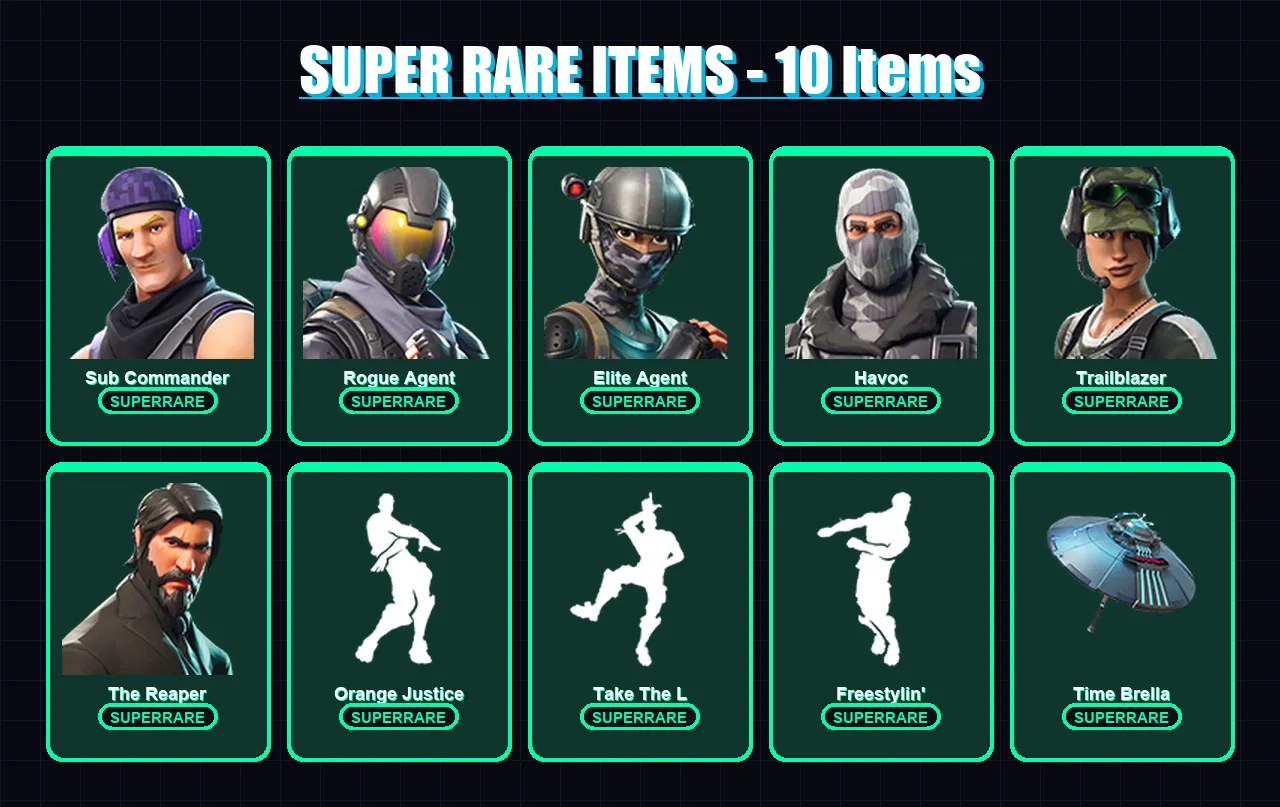 [PC/PSN] | Sub Commander | Rogue Agent | Elite Agent | Havoc | Trailblazer | 59 skin | 72 pickaxe | 63 emote | 57 glider | Lv777