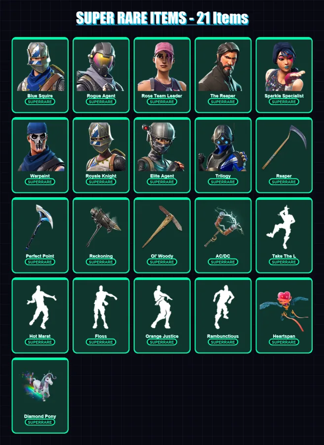 [PS4/PS5/XBOX/PC] | Blue Squire | Rogue Agent | Rose Team Leader | 144 skin | Lv2029
